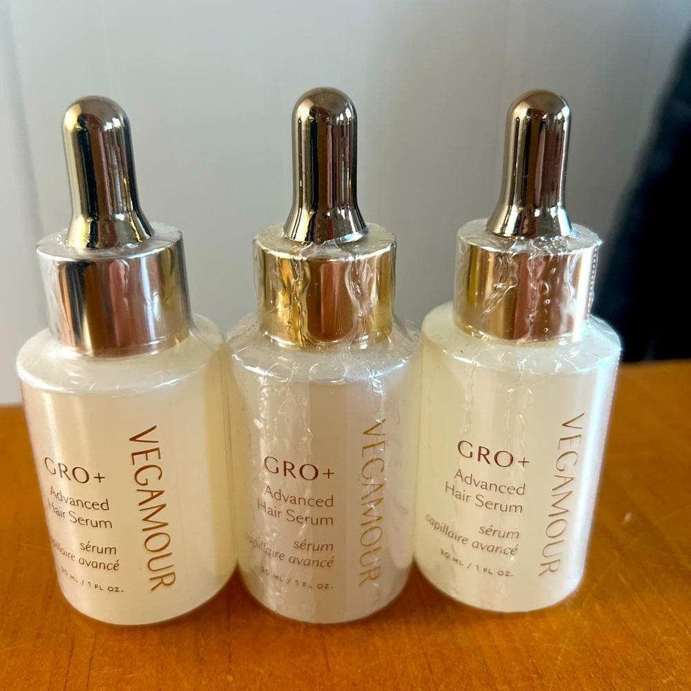 Vegamour GRO+ Advanced Hair Serum Set of 3 Sealed!